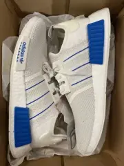 ADIDAS NMD_R1 WHITE BLUE BIRD GX0999 MENS SIZE 13 CREATORS CLUB PATCHES LOGO NEW