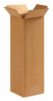 6 x 6 x 20 Shipping Boxes Moving Boxes Corrugated Kraft 25/Bundle 25/Pack