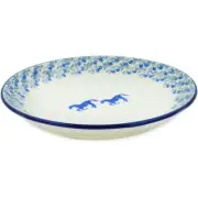 Polish Pottery Dinner Plate 10½-inch Ceramika Artystyczna Horse Gallop