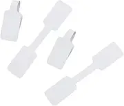 KALLORY 200pcs White Blank Tags Stickers for Rings Necklaces Bracelets Self Adhesive Labels for Crafts Present Tags Wedding Favors Easy to Remove Without Residue