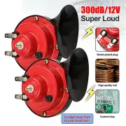 New 300DB Super Train Horn For Trucks SUV Car Boat Motorcycle Electric Horn 12V