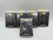 DRAGON SHIELD Bundle Of 5 Japanese size Halloween Dragon 60 CARD SLEEVES DECK