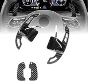 TDD Carbon Fiber Magnetic Paddle Shifter Compatible with Volkswagen Golf 8 MK8 CC GTI R Steering Wheel Paddle Shifter (1 Set)