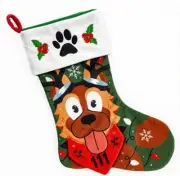 Fallout Dogmeat Reindeer Horns Holiday Stocking 17x10.5 Bethesda Sold Out NEW