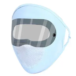 全臉防護可拆式噴濺鏡片/防曬面罩/防塵口罩/防風保暖面罩