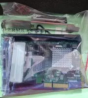 SUPERMICRO AOC-SGP-I4 (INTEL I350-T4V2) QUAD PORT Gigabit NIC w/BOTH BRACKETS