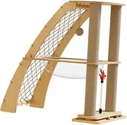 Cat Tree Tower Space Capsule Cat Bed Kitten Nest Cat Toy Climbing Web Cat Climbing Frame Scratching Post for Cats Rest Play