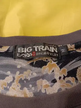 [傻多小舖] Big Train 大列車 日本風 花 樹 刺繡 七分袖上衣 墨達人