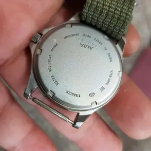 夜光面＜鈦金屬＞38mm 日本 ALBA TITANIUM 軍錶  A4