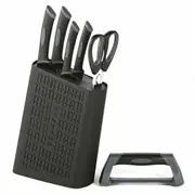 Scanpan Spectrum 6pc Uni Block Set 6 Piece Black - Shears Knives Sharpener