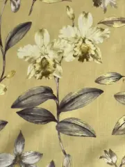 SCALAMANDRE/OLD WORLD WEAVERS "Harkness Park/Lemongrass"Yellow floral-58"Wx50"L
