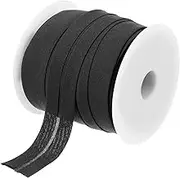 uxcell 3/4 Inch Single Fold Bias Tape Cotton Continuous Bulk Bias Tape for Sewing, Seaming Quilting Hemming Binding Crafts (Charcoal Black 25 Yards)