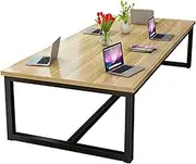YQMHEZ Conference Table, Meeting Seminar Table, Workstation Desk, Boardroom Office Computer, People Training Seminar Table with Storage Space, for Conference Rooms