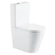 620*385*840mm Fienza Aluca Gloss White Tornado Soft Close Back To Wall Toilet