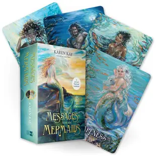 Messages from the Mermaids: A 44-Card Deck and Guidebook/人魚訊息卡：感受海洋的包容、溫柔、愛與療癒/Karen Kay eslite誠品