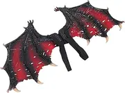 GLSTOY Devil Wing Prop for Adults Lightweight Halloween Costume Accessory for Cosplay Masquerade and Carnival Parties Comfortable Strap Design Present Choice