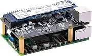 GeeekPi W01 U2500 USB 2.5G Ethernet PCIe to M.2 NVMe M-Key SSD Shield for Raspberry Pi 5, M.2 PCIe to NVMe SSD Shield Pip PCIe Peripheral Board Top for Raspberry Pi 5 (SSD and Pi5 are not included