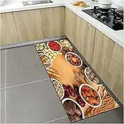 Non Slip Bath Mat Nordic Kitchen Mat Home Entrance Doormat Bedroom Living Room Decoration Long Rug Hallway Bathroom Balcony Floor Anti-Slip Carpet Non Slip Mat (Color : RX-13, Size : 50cmx160cm)