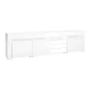 Artiss Entertainment Unit TV Cabinet LED 180cm White Bobi