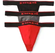 papi Men's 3-Pack Premium Fashion Cotton Active Stretch Thong