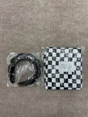 Aveda Black Head Band Checkered Towel Womens 2 Piece Set