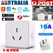 16A Smart Plug Outlet Switch WiFi / Zigbee Socket Voice Control for Alexa Google