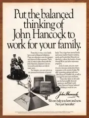 1985 John Hancock Companies Vintage Print Ad/Poster 80s Retro Finance Pop Art