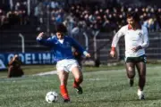 Alain Giresse Of France And Joao Soares Cardoso Of Portugal 1983 OLD PHOTO