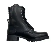 CAPEZIO 610W Flat Combat Boot Women's Size 6M Black Lace Up Zipper Dance Sneaker