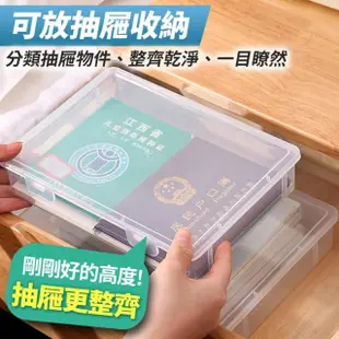 【收納女王】A5-透明文件收納盒(文具盒 收納盒 資料夾)