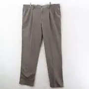 Dockers Easy Pleated Khaki Pants Men's 42x36 Iron Gray Classic Fit Stretch