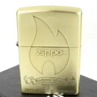 在飛比找Yahoo奇摩購物中心優惠-ZIPPO 日系~火焰商標圖案蝕刻加工打火機(銅古美款)