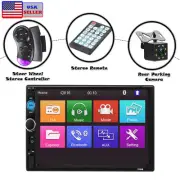 7" Double 2 DIN Car Radio Stereo Bluetooth FM USB TF AUX IOS/Android MP5 Player