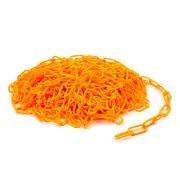 Steelman 100-Foot Hi-Viz Orange Plastic Safety Chain 61076