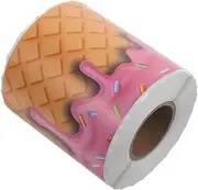 CLISPEED 1 Roll Ice Cream Blackboard Border Stickers Wide for Classroom Bulletin Board Decorations and Stylish Border Design for Walls Desks Lockers and Playrooms