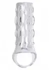 Clear transparent penis extension sheath penis ring for men s