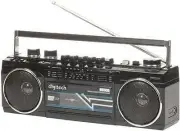 Digitech Boom Box with Cassette Bluetooth Wireless USB SD Card AM or FM Radio