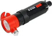 6-in-1 car Safety Hammer Escape Tool, Includes seat Belt Cutter, Window Breaker, 5 Screwdriver bits, Retractable Magnetic bar and Emergency Light Function (Dry Batteries not Included)