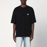 [AMIRI] Black cotton T-shirt with logo patch L Black