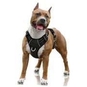 No Pull Dog Harness Large Step in Reflective Dog Large (Pack of 1) Black