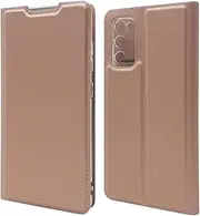 Cavor for Samsung Galaxy S20 FE Case,S20 FE 5G Case(6.5"),PU Leather Cover Folio Flip Slim Ultra Thin Wallet Magnetic Case Stand Card Slot Holder with Kickstand Phone Cover Case- Rose Gold