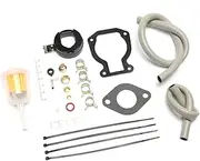 HASMI 398453 Outboard Carburetor Rebuild Kit with Float Fit for Johnson Fit for Evinrude BRP Fit for Outboard 4HP 4.5HP 5HP 6HP 7.5HP 8HP 9.HP 14HP 15HP