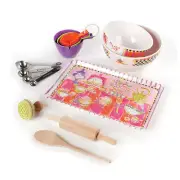 New Mackenzie Childs Baker's Apprentice Tool Kit - Beautiful Kid's Baking Kit