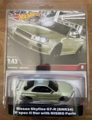 NEW 2024 Hot Wheels Premium NISSAN SKYLINE GT-R BNR34 V-Spec II Nismo 1:43