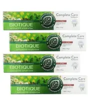 Biotique Clove and Tulsi Complete Care Toothpaste 140 gm Each Pack Of 4