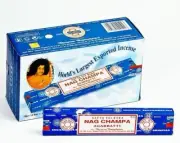 Satya Nag Champa Original Blue Box Incense Sticks 15GX12 Pack Box