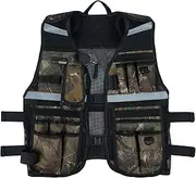 [MELOTOUGH] Tool Vest Reflective Safety Tool Vest with Removable Phone Holder for Electrician,Carpenter,Construction