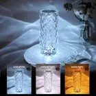 Acrylic Diamond Table Lamp Touching Control Ambience Crystal Nightlight Bedside