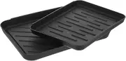 Levemolo Door Dog Potty Tray Plastic Boot Trays for Entryway Boot Shelf Large Boot Mat Shoe Mat Mud Mat Antislip Striped Design