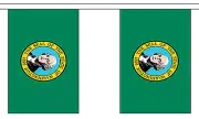 WASHINGTON U.S. STATE BUNTING 9 metres 30 flags Polyester flag